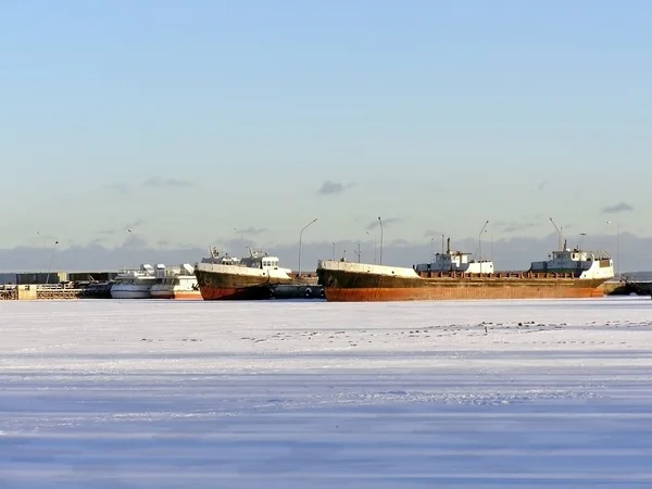 Kapal di atas es — Stok Foto