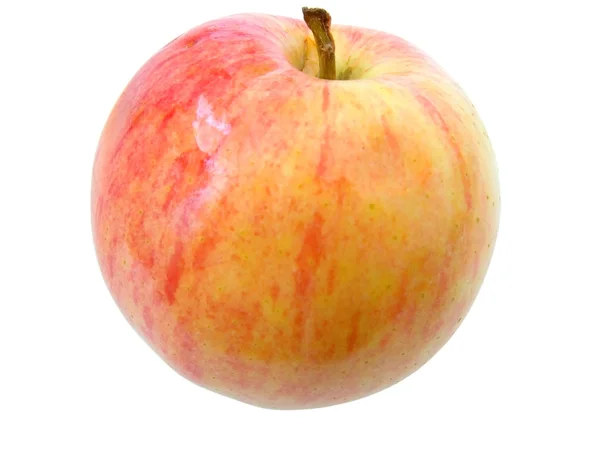 Rode appel op wit — Stockfoto