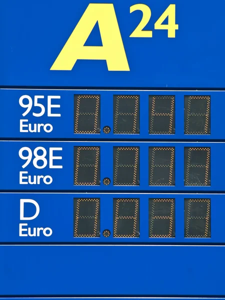 연료 물자 가격 — 스톡 사진