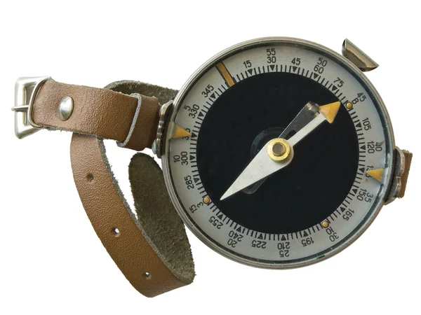 Kompass mit Handschlaufe — Stockfoto