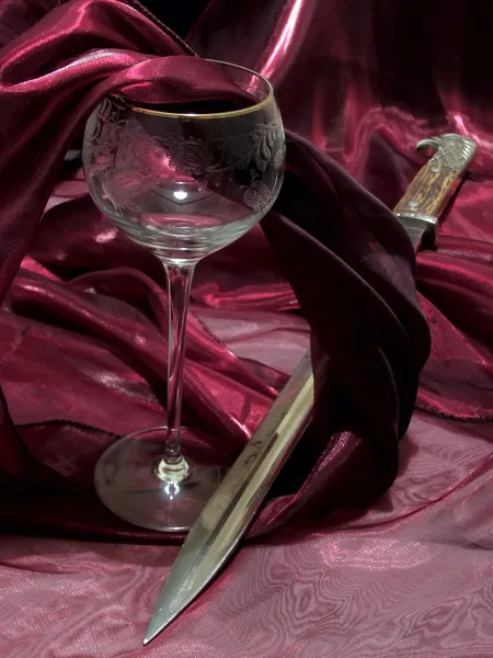 Şarap ve süngü — Stok fotoğraf