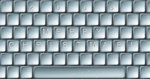 Christmas keyboard — Stock Photo, Image