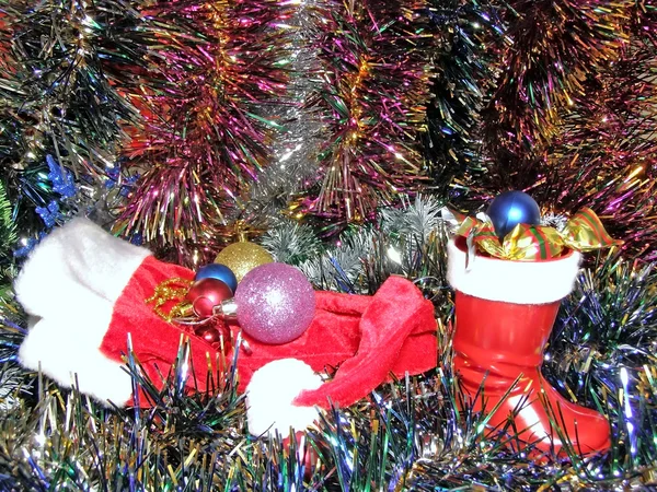 Decoración y copa de Navidad — Foto de Stock