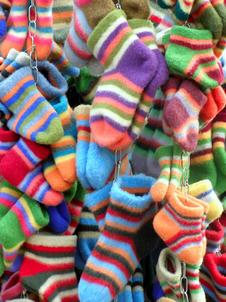 Colored socks