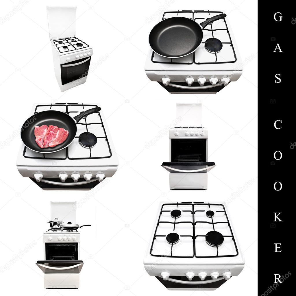 Gas cooker set