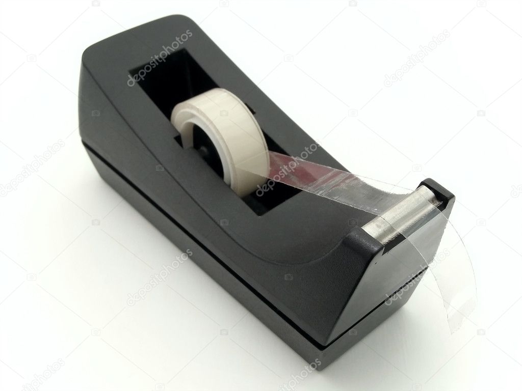 Tape Dispenser, Clear Tape Stock Photo