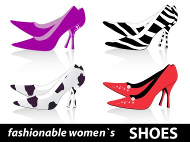 Women`s shoes clipart