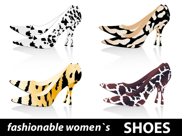 妇女的鞋子 — 图库矢量图片