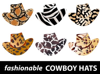 Cowboy hats clipart