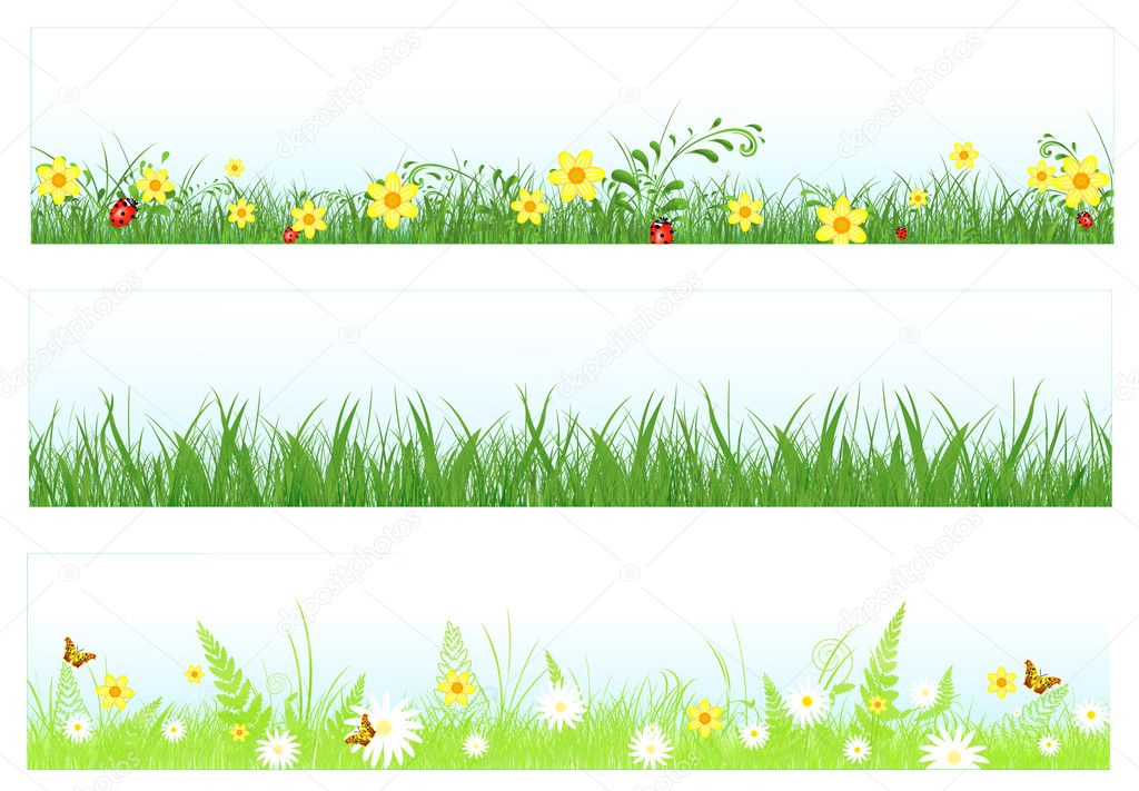 Grass web banners