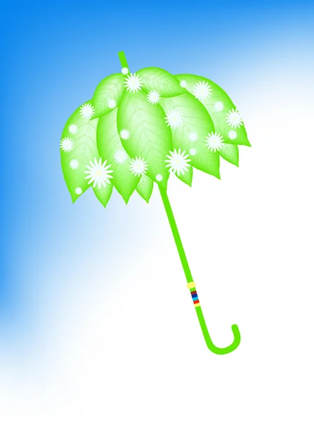 Eco-guarda-chuva — Vetor de Stock