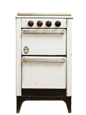 Old gas stove clipart