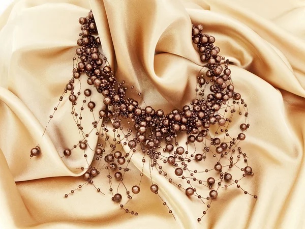 茶色のファッション ネックレス — ストック写真