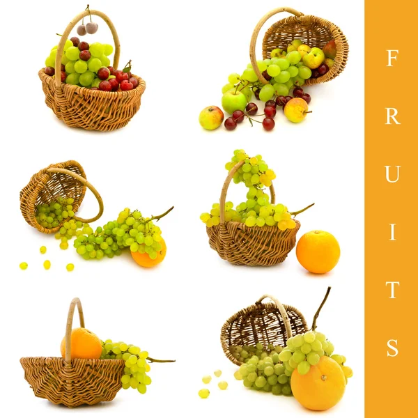 Cesta con frutas —  Fotos de Stock