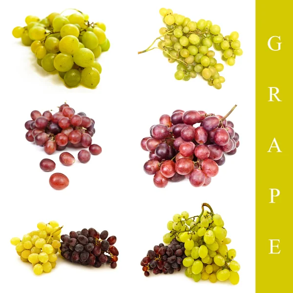 Червоний і зелений виноград — стокове фото
