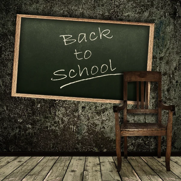 Grunge tema "Ritorno a scuola !" — Foto Stock