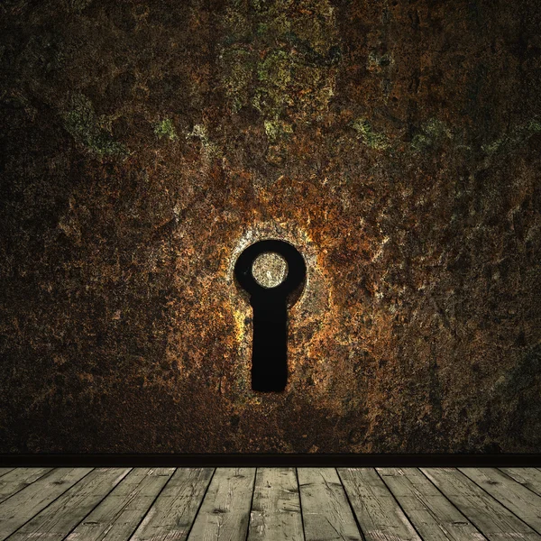 Grunge 钥匙孔 — 图库照片