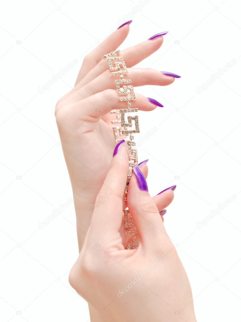 Jewelry in hands