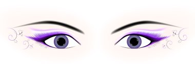 Woman eyes clipart