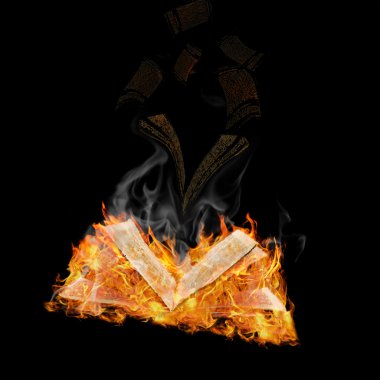 Manuscripts do not burn clipart