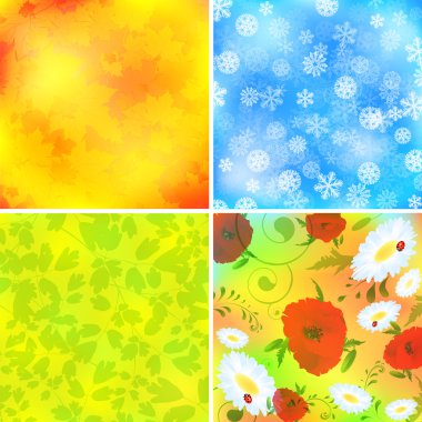 Seasonal backgrounds clipart