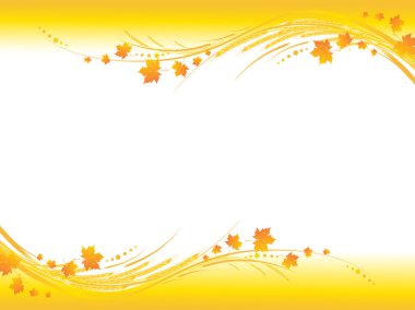 Autumn frame clipart