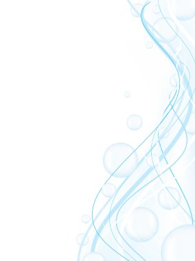 Abstract in blue clipart