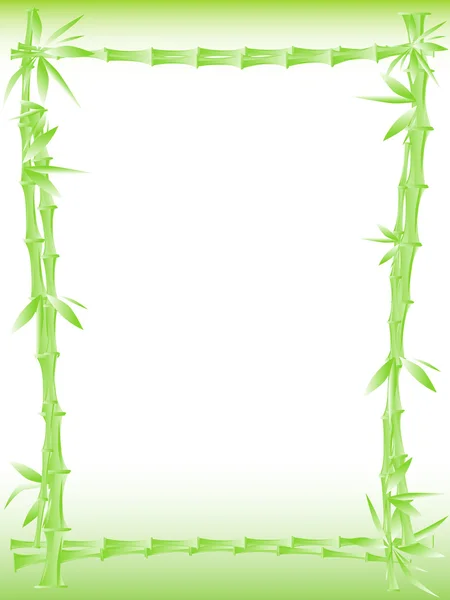 Bambus hranice — Stockový vektor