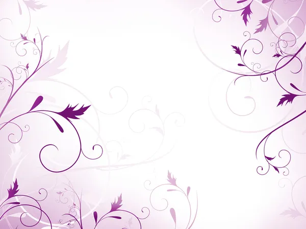 Marco floral violeta — Vector de stock