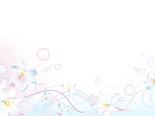 Květinové perličková dekorace — Stockový vektor