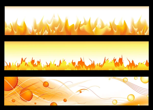 Hot banners — Stock Vector