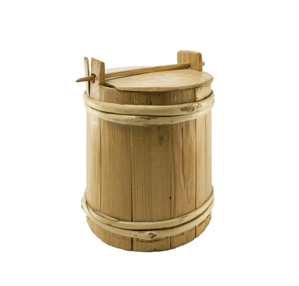 Wooden bucket — Stock Photo, Image
