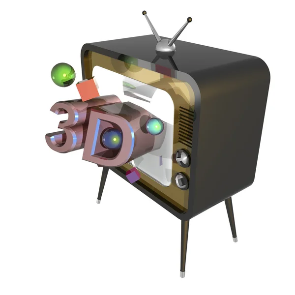 3D Tv — Zdjęcie stockowe