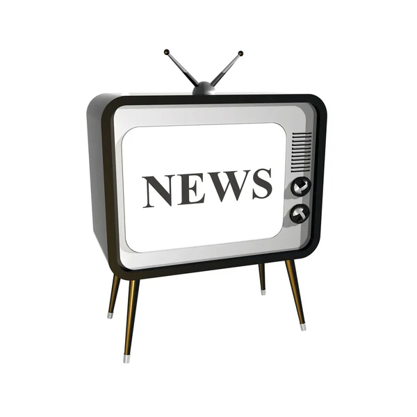News on TV — Stock Photo, Image