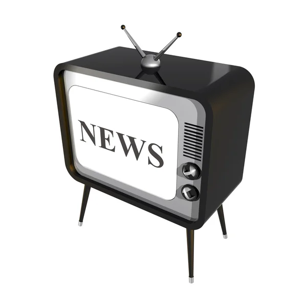 News on TV — Stock Photo, Image