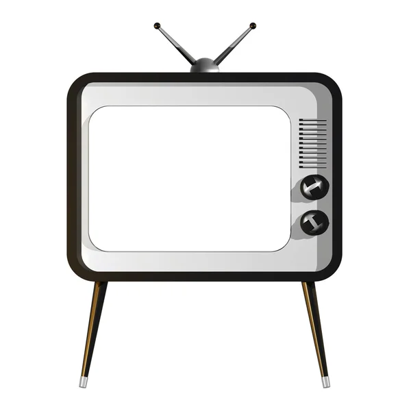 TV with empty screen — Stock Photo, Image