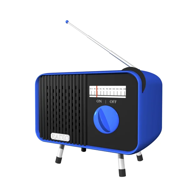 Niebieski radia — Zdjęcie stockowe