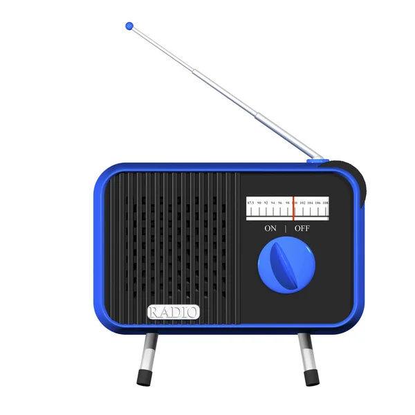 Rádio azul — Fotografia de Stock