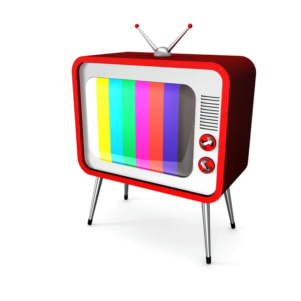 Czerwony tv — Zdjęcie stockowe