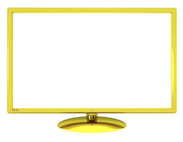 Televisión dorada — Foto de Stock