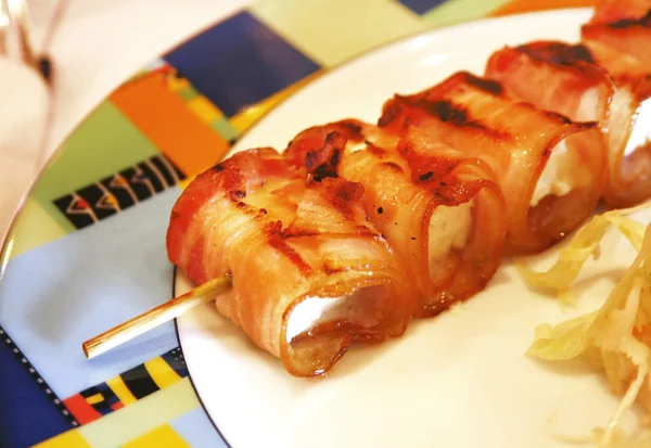 stock image Bacon rolls with cheese