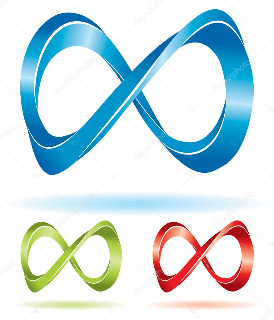 Set of infinity signs