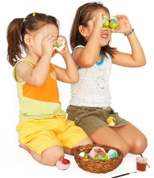 Painting easter eggs — Stock Photo, Image