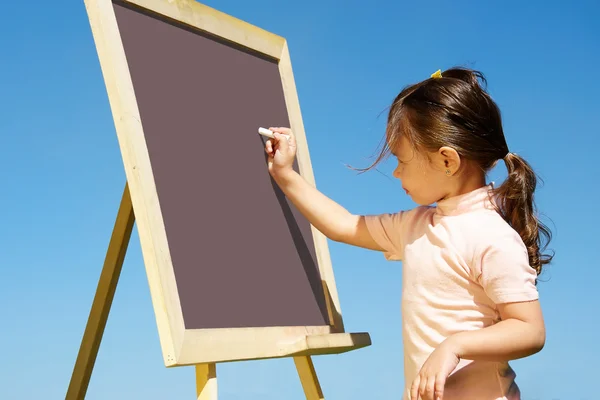 Drawing on blackboard — Stock Photo, Image