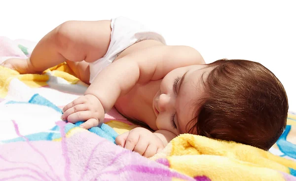 Новорожденный ребенок спит — стоковое фото