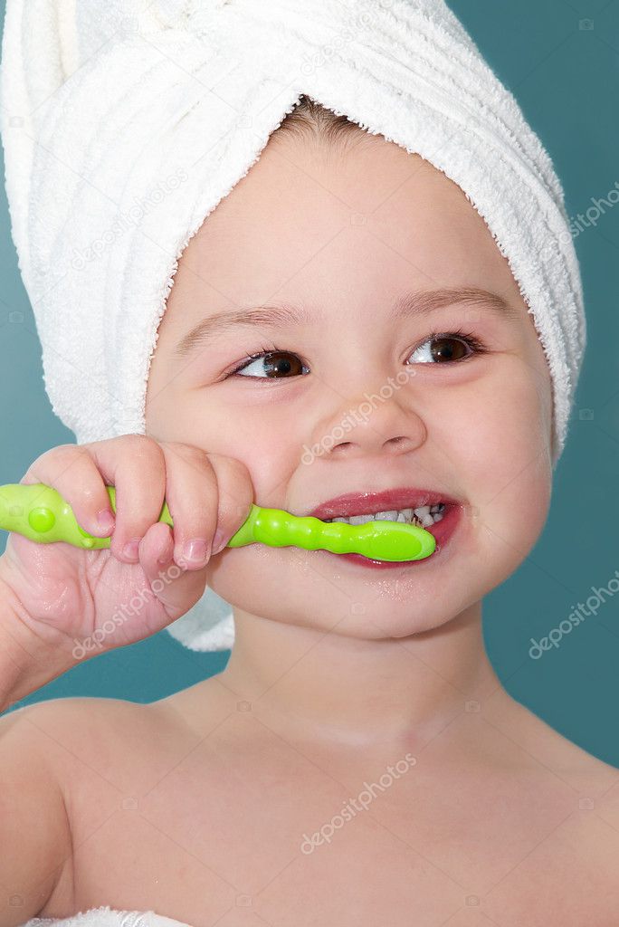 Brushing teeth — Stock Photo © svitlana10 3120969