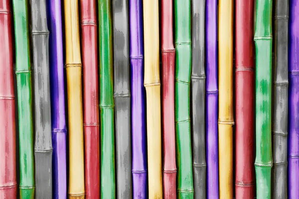 Colorful bamboo — Stock Photo, Image