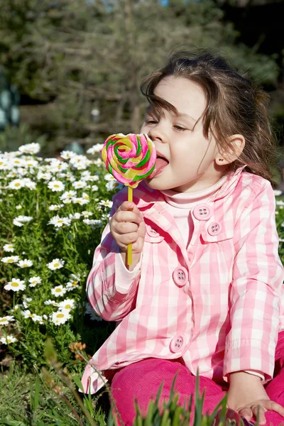 Slickar lollipop godis — Stockfoto