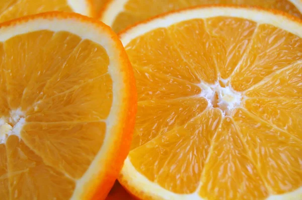 Orange slices, closeup — Stock Photo, Image