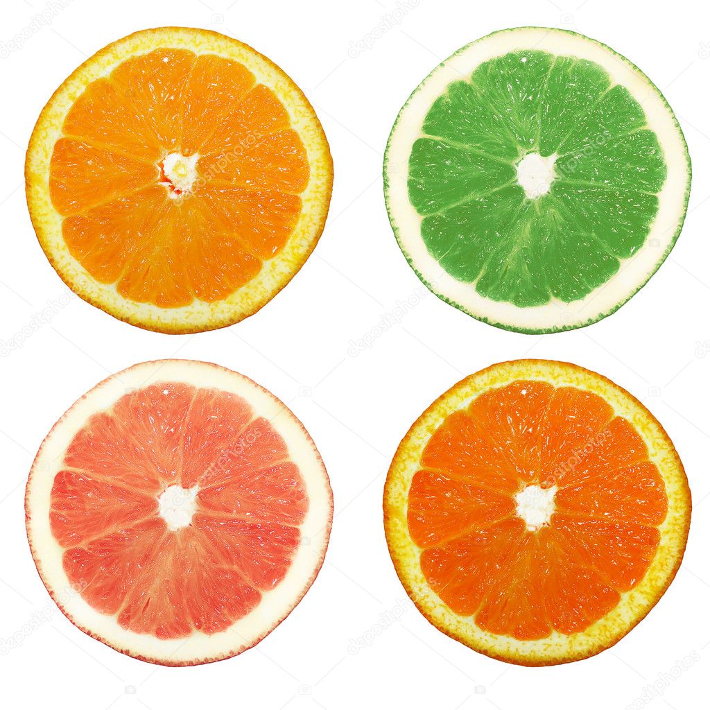 Colored oranges